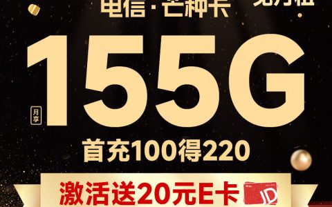 电信芒种卡套餐详情 19元155G流量+100分钟通话