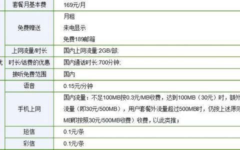 四川电信手机资费大全