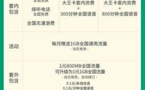 腾讯大王卡月租费多少？