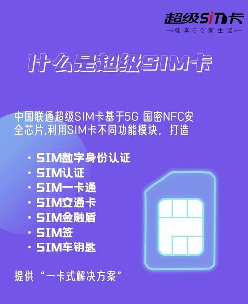 超级SIM卡的应用前景广阔，可以广泛应用于这些领域