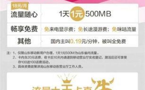 移动大王卡套餐介绍——低价、流量多、免流量