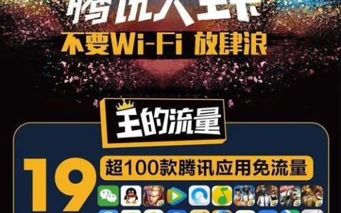 联通腾讯大王卡29元套餐，月租低流量多，腾讯系应用免流