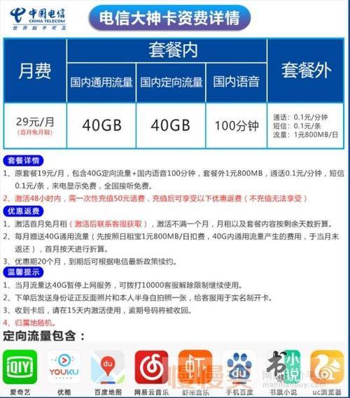 中国电信云松卡：29元125G全国流量，性价比高