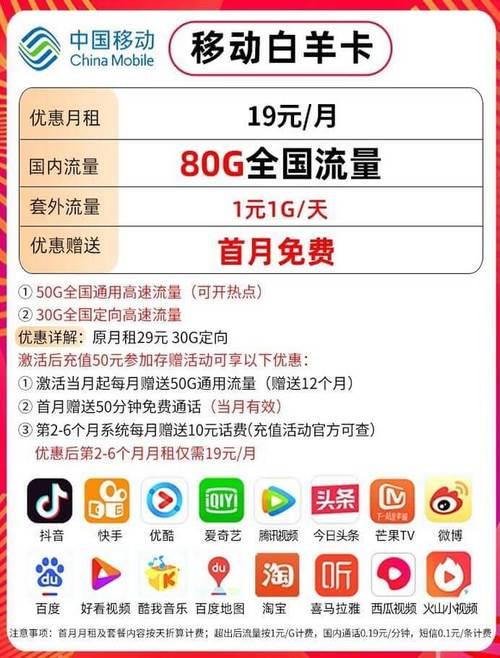 抖音上的中国移动19元卡是真的吗？