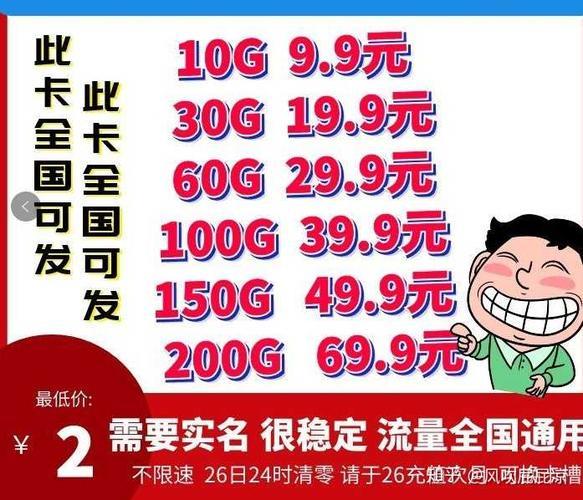 移动流量卡19元200g官方办理，流量多价位低，月月省钱