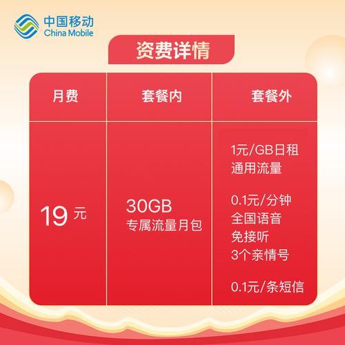 中国移动8元自由选套餐，月付8元，畅享语音流量