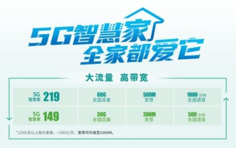 智慧爱家5g版(全家福)98套餐，全家畅享5g网络