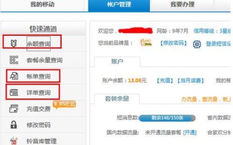 中国移动话费查询方法，多种方式随心选