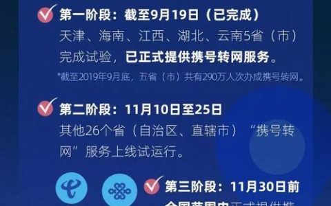 中国移动携号转网流程及注意事项