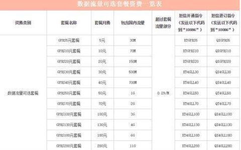 中国移动1g流量多少钱？