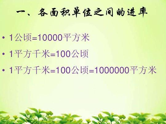 一米等于多少公顷？