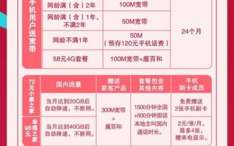 移动300M宽带一年多少钱？