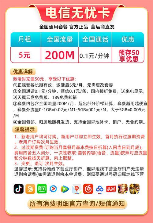 中国电信129畅享套餐，流量、通话、短信全面满足