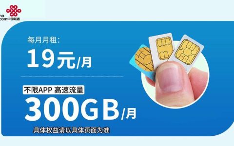 300G大流量卡，满足你一个月上网需求
