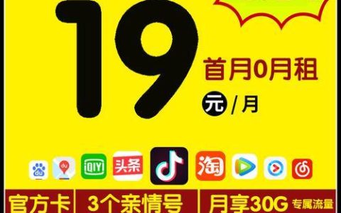 中国移动大王卡19元套餐：流量充足、价格实惠，适合低流量用户