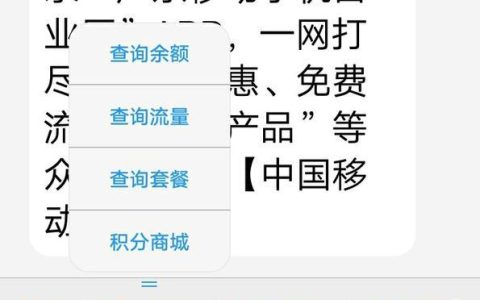 移动怎么查流量？