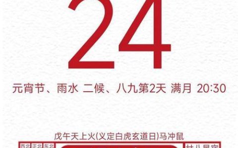 2024年2月20号是农历多少？