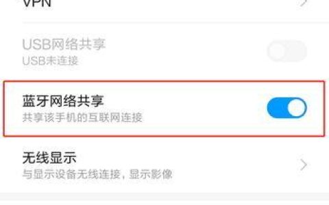 蓝牙能共享网络吗？