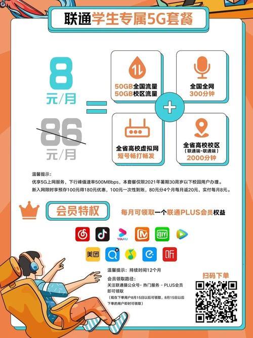 联通19校园卡：学生专属高性价比套餐