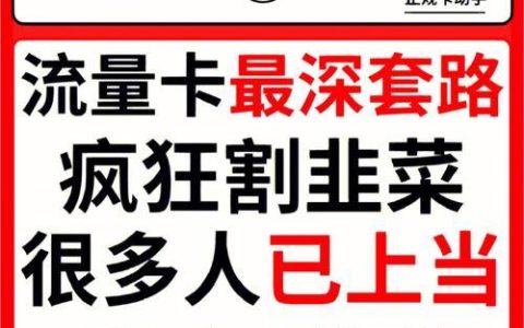 纯流量移动卡：无惧流量限制，畅享高速网络