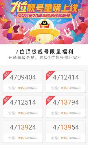 QQ靓号会员多少钱？