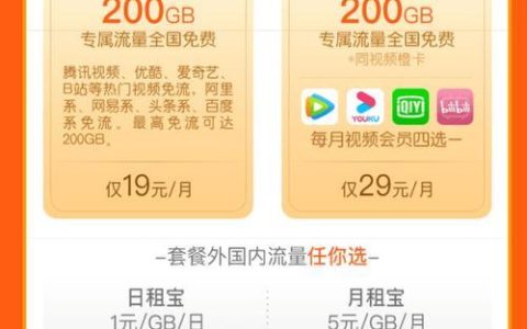 联通橙卡是什么套餐？