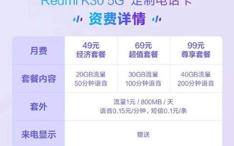 5G电话卡多少钱？