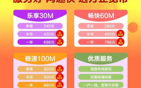 方正宽带收费标准及套餐介绍