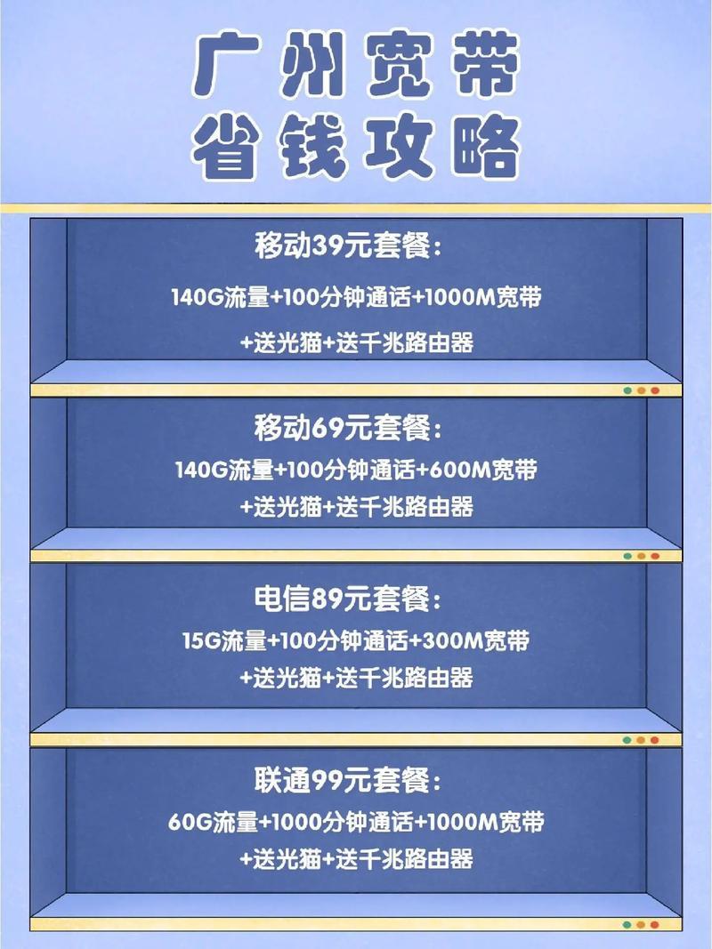 广州移动宽带套餐资费一览
