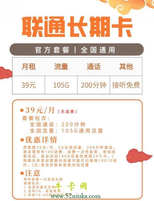 联通流量卡副卡套餐：低价共享，畅享无限
