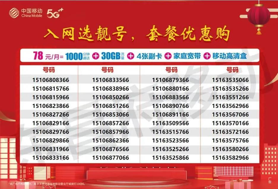 东莞移动副卡介绍