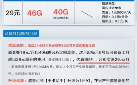 大王联通卡月租：便宜实惠，流量充足