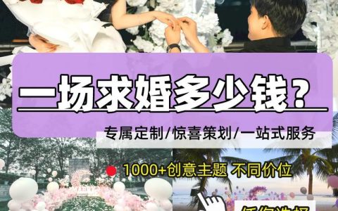 求婚策划花费：一场浪漫求婚的预算攻略