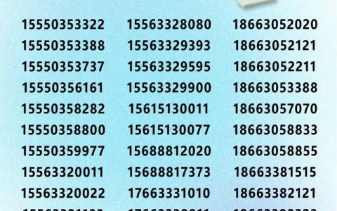 东莞手机靓号网上选号：轻松选购如意号码