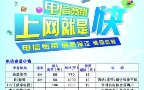 单宽带电信：经济实惠的上网选择