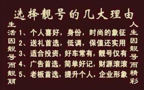 196靓号：寓意吉祥，备受追捧