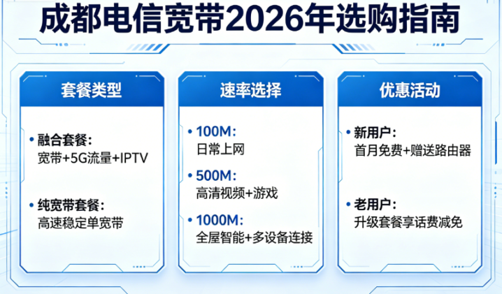 成都电信宽带2026年怎么选？老用户亲测：这3个套餐最划算，别踩坑-1